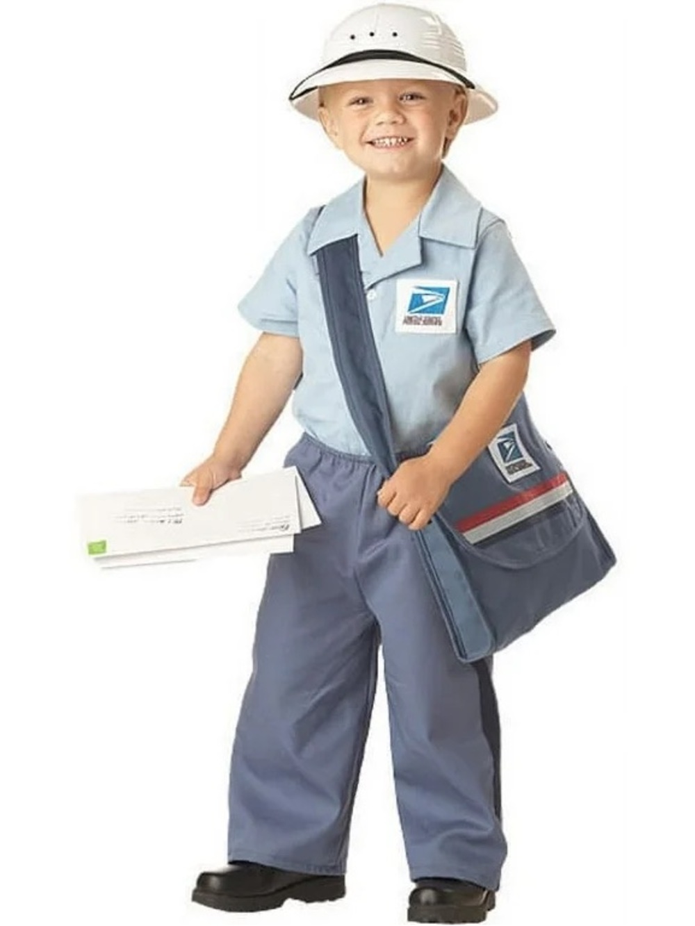 USPS Kids Mail Carrier Costume - Blue Postal Outfit